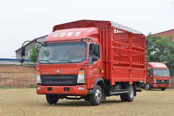 中国重汽HOWO 追梦 160马力 4.15米单排仓栅式轻卡(国六)(ZZ5047CCYG3115F145)