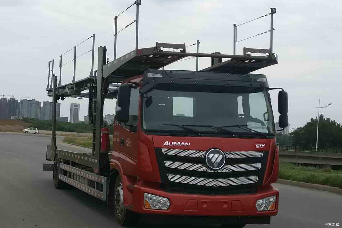 福田 欧曼新ETX 基本型 320马力 4X2 中置轴轿运车(东风康明斯)