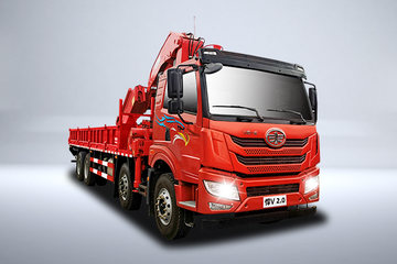 青岛解放 悍V2.0 290马力 6X4 8米随车起重运输车(国六)(CA5250JSQP1K2L5T1E6A81)