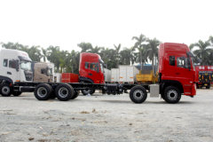 东风商用车 天龙VL重卡 350马力 8X4 9.6米仓栅式载货车(高顶)