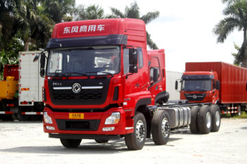 东风商用车 天龙VL重卡 350马力 8X4 9.6米仓栅式载货车(高顶)