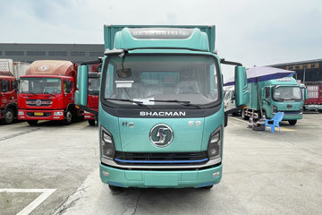 陕汽商用车 轩德E9 4.5T 4.1米单排纯电动仓栅式轻卡(SX5041CCYBEV331N)
