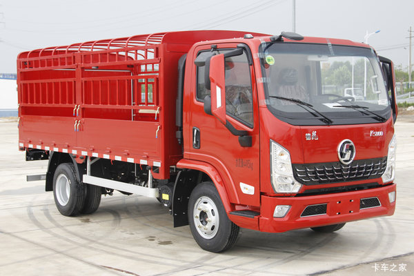 陕汽轻卡 德龙K5000 130马力 4.18米单排仓栅式轻卡(国六)