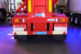 粉粒物料半挂车&nbsp;粉粒物料运输半挂车外观图片