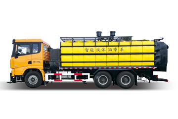 陕汽重卡 德龙X3000 375马力 6X4 液体除雪车(国六)(汇强重工)(HZV5254TCXD6XK)