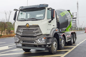 中国重汽 豪沃N5G 350马力 8X4 7.97方混凝土搅拌车(国六)(中联牌)(潍柴)(ZLJ5318GJBHNF)