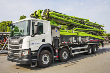 斯堪尼亚 P450 450马力 8X4 59米混凝土泵车(中联牌)(国六)(ZLJ5441THBSF)