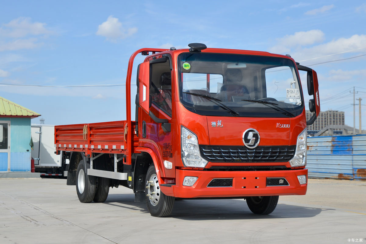 陕汽轻卡 德龙K5000 130马力 4.18米AMT自动挡单排栏板轻卡(国六)