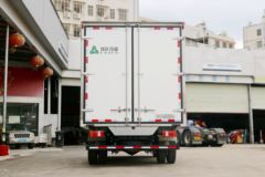 中国重汽HOWO 统帅 160马力 4X2 4米冷藏车(国六)(绿叶牌)(JYJ5047XLCF1)