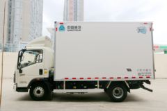 中国重汽HOWO 统帅 160马力 4X2 4米冷藏车(国六)(绿叶牌)(JYJ5047XLCF1)
