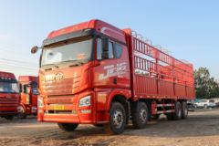 青岛解放 JH6重卡 领航版2.0南方版 500马力 8X4 9.4米仓栅式载货车(3.727速比)(CA5310CCYP25K2L7T4E6A80)