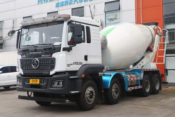 陕汽重卡 德龙M3000S 350马力 8X4 7.79方混凝土搅拌运输车(国六)(凌宇牌)(CLY5314GJB30E66)