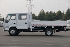 庆铃 五十铃100P 120马力 3.235米双排栏板轻卡(国六)(白色)(QL1043BUHW)