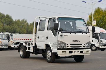 庆铃 五十铃100P 120马力 3.235米双排栏板轻卡(国六)(白色)(QL1043BUHW)