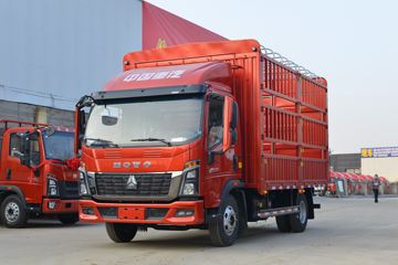 中国重汽HOWO 统帅 2021款 150马力 4.15米单排仓栅式轻卡(国六)(ZZ5047CCYH3315F141)