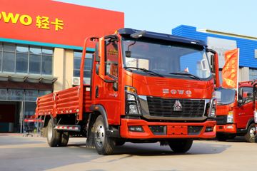 中国重汽HOWO 统帅 2021款 130马力 4.15米单排栏板轻卡(国六)(ZZ1047F3315F144)