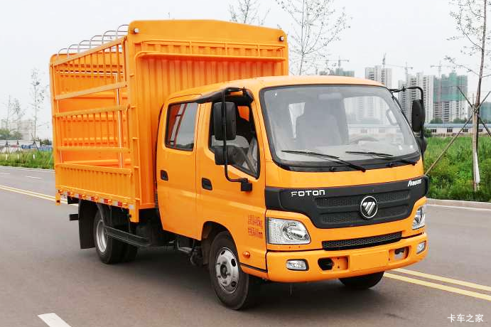 福田 欧马可1系 127马力 3.22米双排仓栅式轻卡(国六)