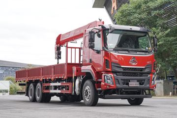 东风柳汽 乘龙H5 300马力 6X4 8.45米随车起重运输车(国六)(LZ5255JSQH5DC2)