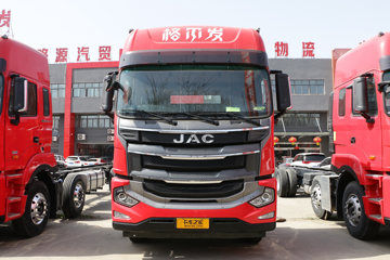 江淮 格尔发A5WⅢ重卡 490马力 8X4 9.4米AMT自动挡仓栅式载货车(国六)(HFC5321CCYP1K6H43S)