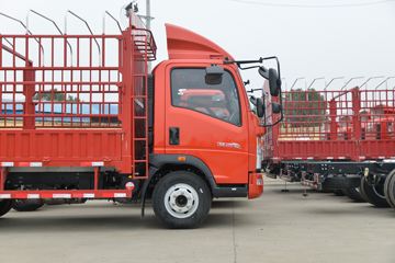 中国重汽HOWO 追梦 150马力 4.15米单排仓栅式轻卡(国六)(ZZ5047CCYG3214F144)外观图片