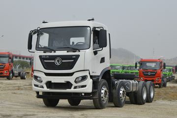 东风商用车底盘&nbsp;混凝土搅拌车外观                                                图片