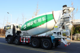 重汽豪沃底盘&nbsp;混凝土搅拌车外观                                                图片