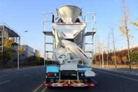 重汽豪沃底盘&nbsp;混凝土搅拌车外观                                                图片