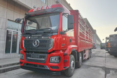 陕汽重卡 德龙M3000S 轻量化版 430马力 8X4 CNG 9.5米仓栅式载货车(国六)(SX5319CCYMD456T)