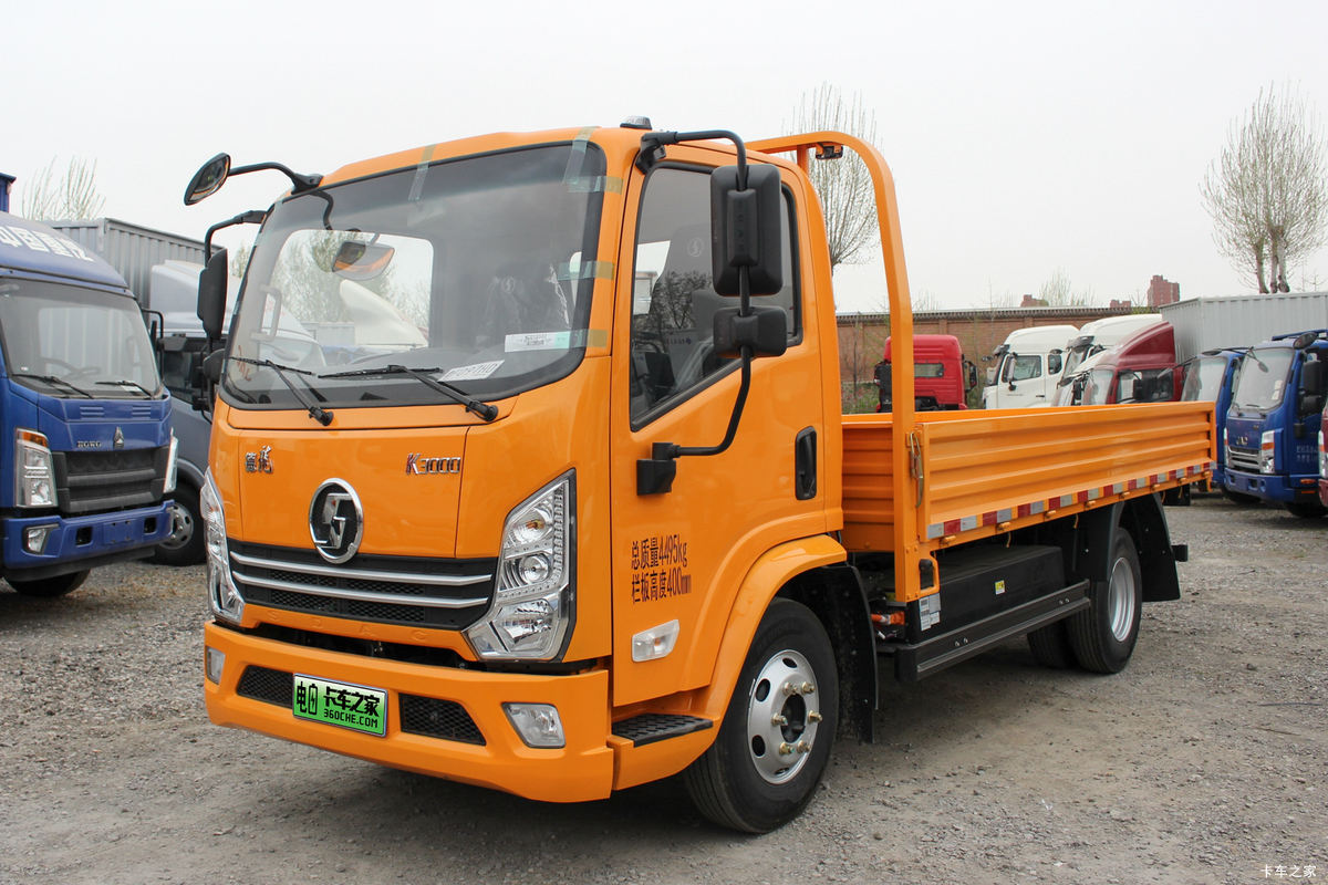 陕汽轻卡 德龙K3000 4.18米纯电动栏板载货车(液刹)