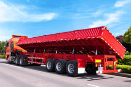 自卸半挂车&nbsp;自卸式半挂车外观图片