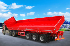 自卸半挂车&nbsp;自卸式半挂车外观图片