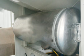 粉粒物料半挂车&nbsp;粉粒物料运输半挂车底盘图片