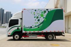 东风柳汽 乘龙L2 4.5T 4.165米单排纯电动厢式轻卡90kWh