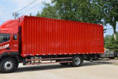 福田 奥铃大黄蜂 220马力 8.1米排半翼开启厢式载货车(BJ5188XYKKPFN-AF1)