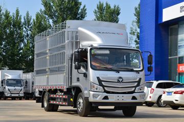 福田 欧马可S3 绿鲜版 190马力 5.25米排半仓栅式载货车(国六)(BJ5188CCYKPEG-AD1)