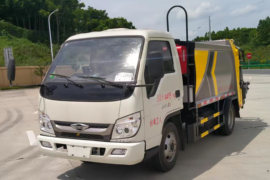 福田时代领航底盘&nbsp;垃圾运输车外观图片