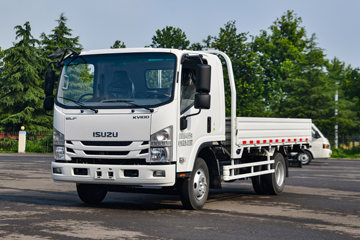 庆铃 五十铃KV100 120马力 3.84米排半栏板载货车(气刹)(国六)(QL1043MVHA1)