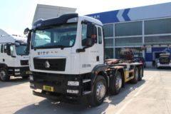 中国重汽 汕德卡SITRAK C5H中卡 350马力 8X4 车厢可卸式垃圾车(国六)(6挡)(北重电牌)(BZD5310ZXXFH) 中国重汽 汕德卡SITRAK C5H中卡 350马力 8X4 车厢可卸式垃圾车(国六)(6挡)(北重电牌)(BZD5310ZXXFH)