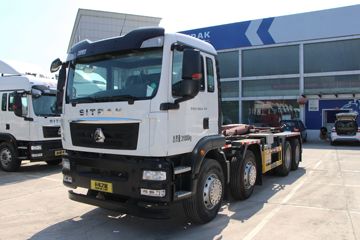 重汽汕德卡底盘&nbsp;垃圾运输车外观图片