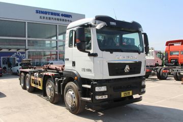 中国重汽 汕德卡SITRAK C5H中卡 350马力 8X4 车厢可卸式垃圾车(国六)(6挡)(北重电牌)(BZD5310ZXXFH)