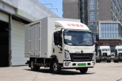 中国重汽HOWO 悍将 4.5T 4.15米单排纯电动厢式轻卡40.57kWh