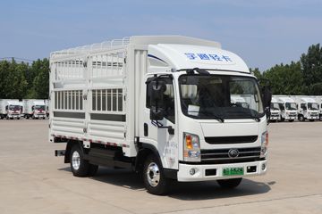 宇通轻卡 宽体 4.18米单排纯电动仓栅式轻卡90.236kWh