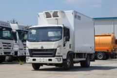 中国重汽HOWO 悍将 130马力 4X2 4米冷藏车(国六)(绿叶牌)(JYJ5047XLCF1)