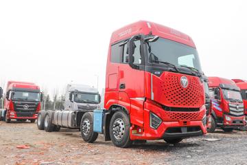 福田 欧曼银河 北方版 520马力 8X4 9.53米AMT自动挡栏板载货车(国六)(BJ1319Y6GRL-01)