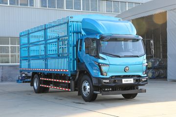飞碟 W7 220马力 4X2 6.8米排半仓栅式载货车(云内)