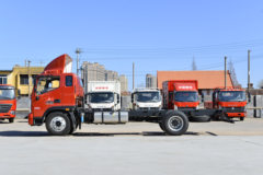 福田 奥铃新捷运 184马力 5.8米排半栏板载货车(国六)(BJ1168VKPFG-AD1)