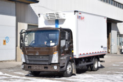 中国重汽HOWO 悍将 160马力 4X2 4.08米冷藏车(红叶牌)(MHY5040XLCZZH)