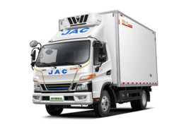 骏铃HV5&nbsp;电动冷藏车外观图片