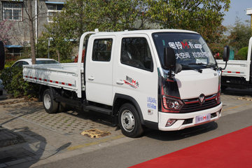 福田 奥铃M卡 1.6L 122马力 汽油 3.19米双排栏板小卡(液刹)