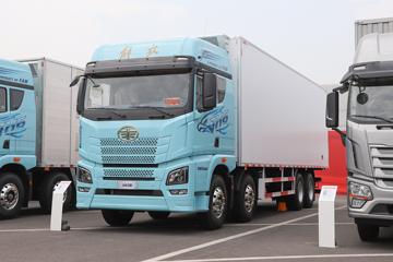 青岛解放 JH6 智尊版2.0 560马力 8X4 9.5米AMT自动档冷藏车(CA5310XLCP25K2L7T4E6A80)